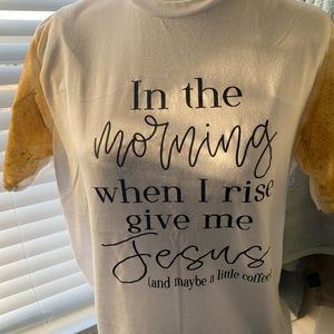 Graphic tee Jesus and coffee